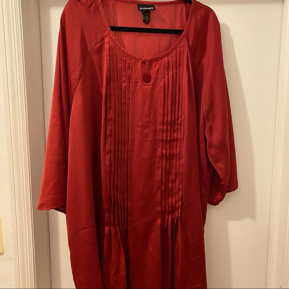 Red Lane Bryant Blouse/Tunic